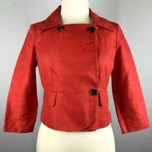 Banana Republic Double Breasted Crop 3/4 Sleeve